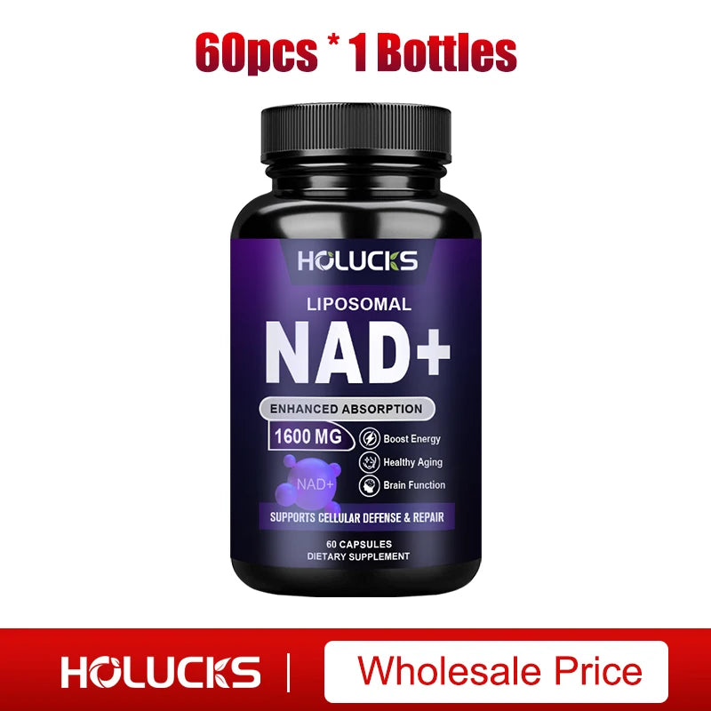 NAD+ Supplement with Resveratrol - Enhances Cellular Vitality & Energy