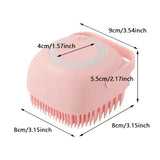Dog Bathing Brush Silicone Shampoo Dispenser for Dogs and Cats Grooming Tool
