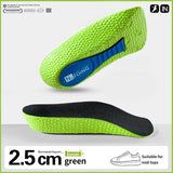 Memory Foam Height Increase Insoles for Men Women Arch Support Shoe Pads