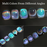 Holographic Glitter Cat Eye Gel Nail Polish 15ml - UV/LED Curable