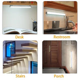 LED Strip Light Motion Sensor Dimmable Rechargeable Night Lighting Bar