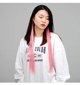 60cm Clip In Hair Extensions Synthetic Long Straight Hairpiece Accessories