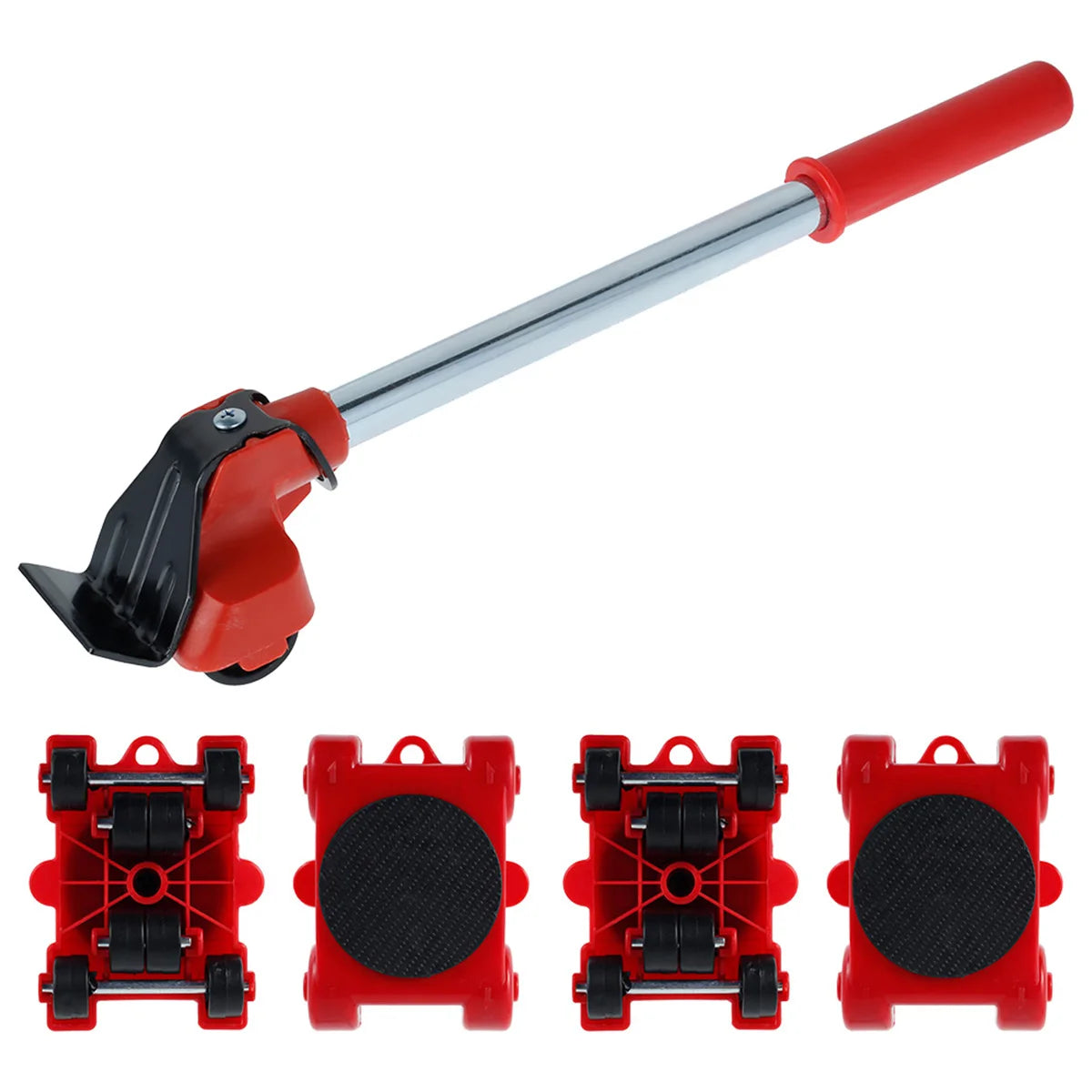Heavy Duty Furniture Lifter Mover Roller Set - 5 Pcs Transport Tools