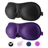 3D Sleep Mask Eye Shade Cover Portable Blindfold for Travel - 1 Piece