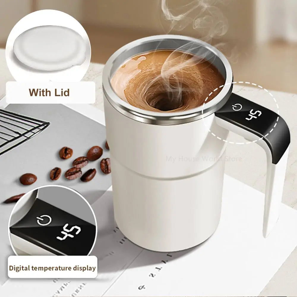Automatic Stirring Cup Rechargeable Stainless Steel Electric Mixer 15oz