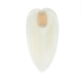 Women's Human Hair Clip In Topper Extension for Thinning Hair, Light Straight