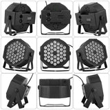 RGB LED Par Lights 36W 9 Modes Sound Activated Remote Control for Events