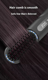 Wireless Hair Straightener Comb with Negative Ion Technology - Rechargeable