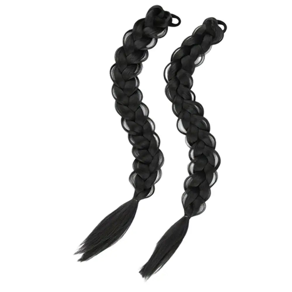Braided Synthetic Hair Ponytail Extension with Elastic Band - Daily Use