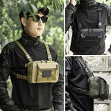 Camo Fishing Vest Bag Utility Tackle Chest Pack for Outdoor Activities