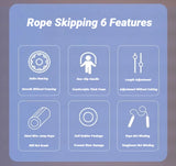 Jump Rope Adjustable Steel Wire Tangle-Free Fitness Workout Equipment
