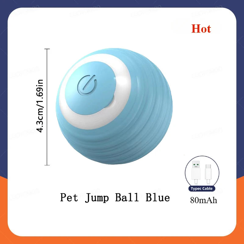 Interactive Rolling Electric Ball Toy for Cats - Rechargeable Pet Accessory