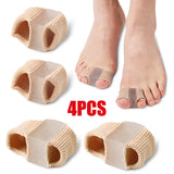 Silicone Toe Separator Bunion Corrector Gel Insoles for Shoes (1/2/4pcs)