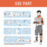 Universal Aluminum Splint Roll for Emergency First Aid - 30cm