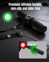 Forearm Strengthener Wrist Roller Silicone Handle Heavy-Duty Nylon Strap