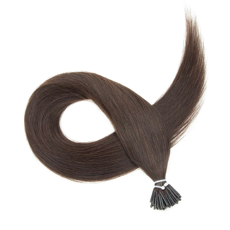 I Tip Hair Extensions Real Human Hair 30g/pack Microlink Capsules 14"