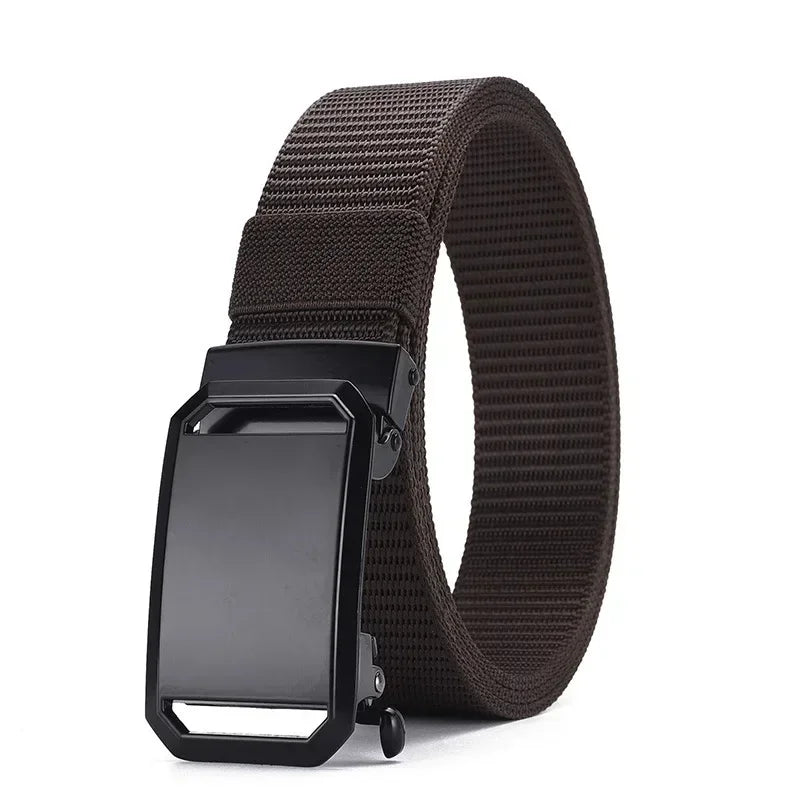 Automatic Buckle Canvas Tactical Belt for Men - Outdoor Workwear