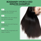 Hoegoa Rosemary Hair Growth Shampoo 3pcs Hydrolyzed Keratin Moisturizing Repair