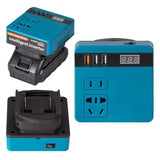 120W Lithium Battery Inverter DC 18-21V to AC 220V for Makita Tools