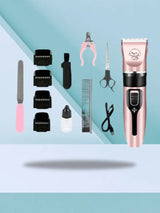 Veterinary Grooming Clipper Kit - Heavy-Duty Pet Hair Trimmer for Clinics