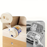 Portable Pill Divider Bottle, 4-Compartment Vitamin Storage Box