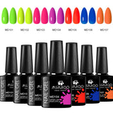 7pc Nail Gel Polish Set UV Soak Off Long Lasting Manicure Art Kit