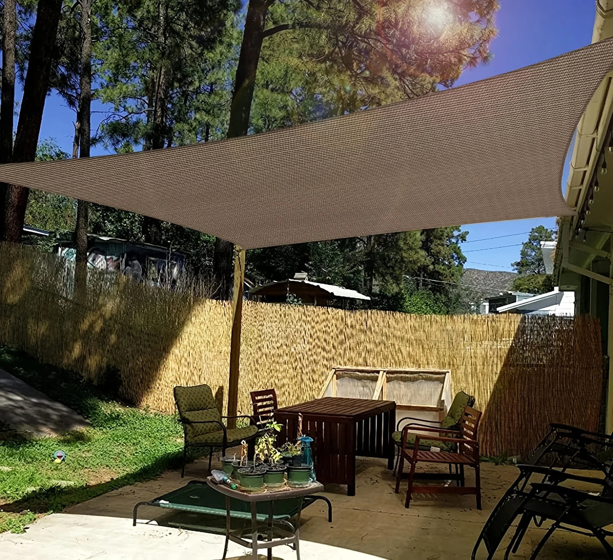 Backyard Shade Net - Durable Privacy Fence and Plant Shade Cloth