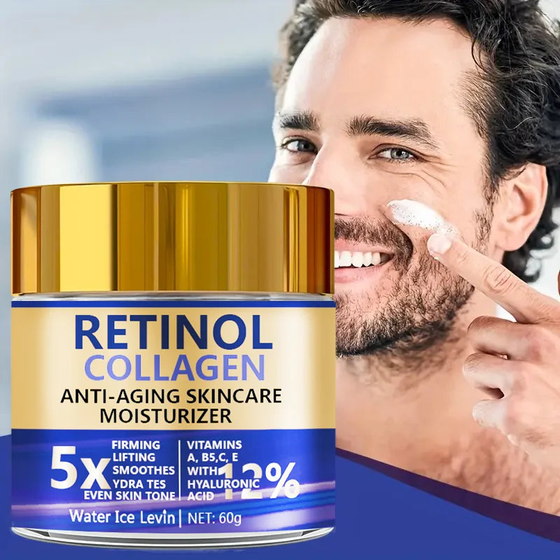 Retinol Collagen Face Cream 60g Anti-Aging Moisturizer with Hyaluronic Acid
