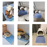 Cat Litter Mat Double Layer Waterproof Non-Slip Washable 15" Pad