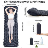 Inflatable Camping Mattress Pad with Pillows - Ultralight Air Mat