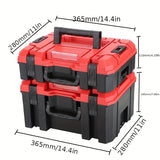 Stackable Tool Organizer Box Durable Plastic Storage Bin for Garage Workshop
