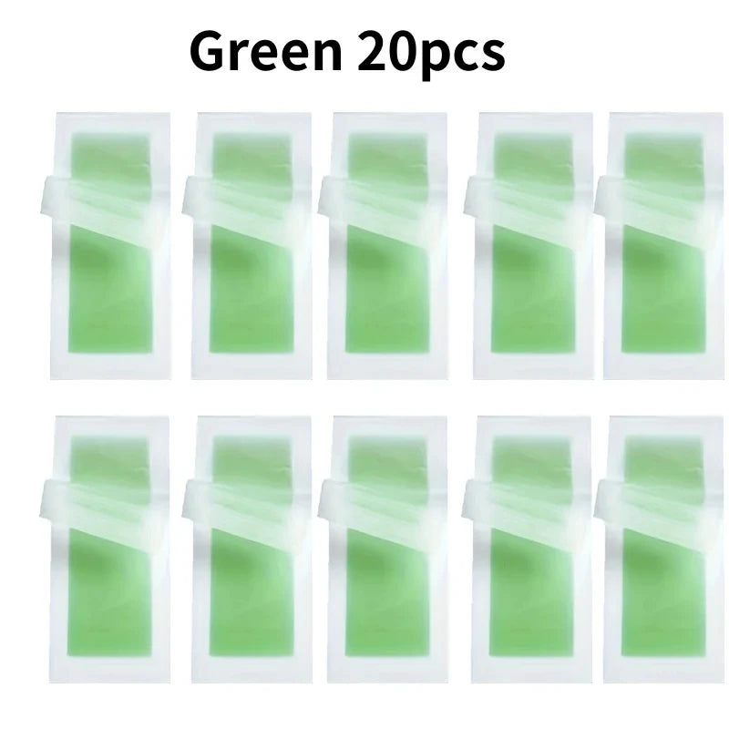 Depilatory Wax Strips 100 Pcs Hair Removal Paper for Face Body Beauty Tools