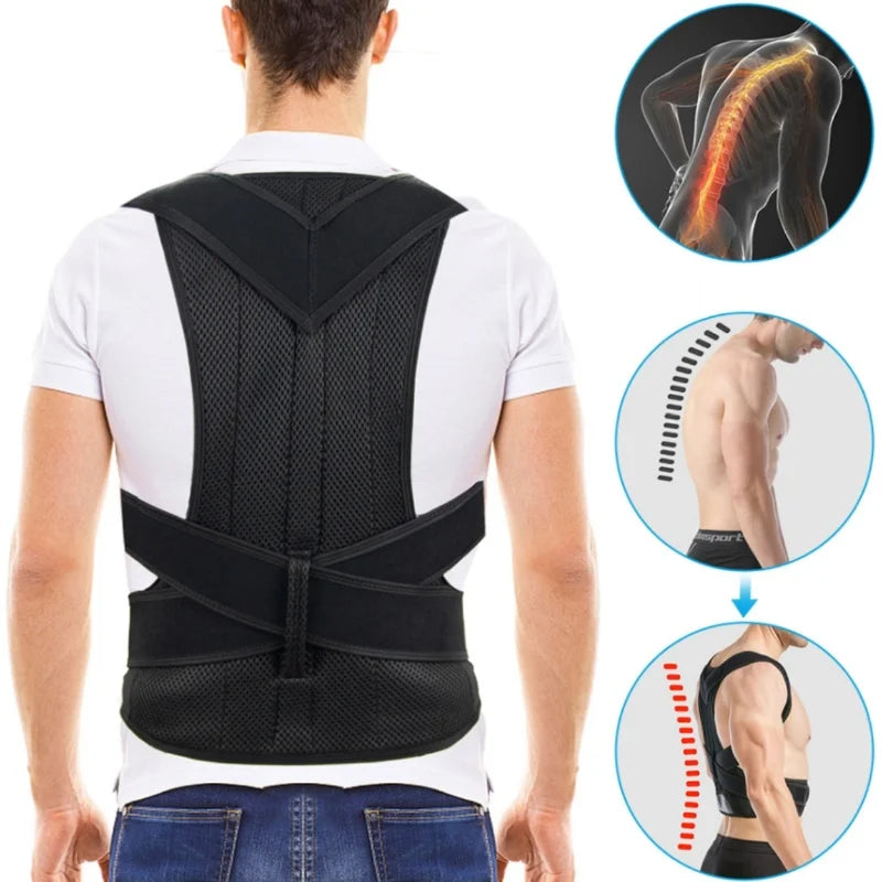 Posture Support Sitting Trainer | Adjustable Unisex Back Support Aid