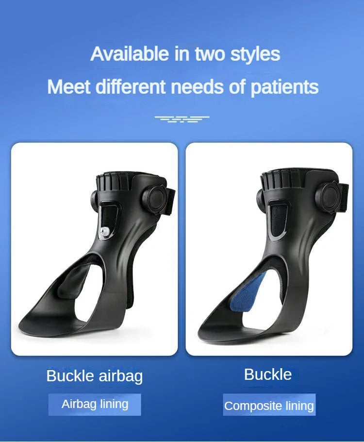 Drop Foot Brace AFO Ankle Support Adjustable Buckle for Stroke Recovery