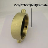Brass Hose Adapter 2-1/2" NH x 2" NPT Fire Fighting Equipment