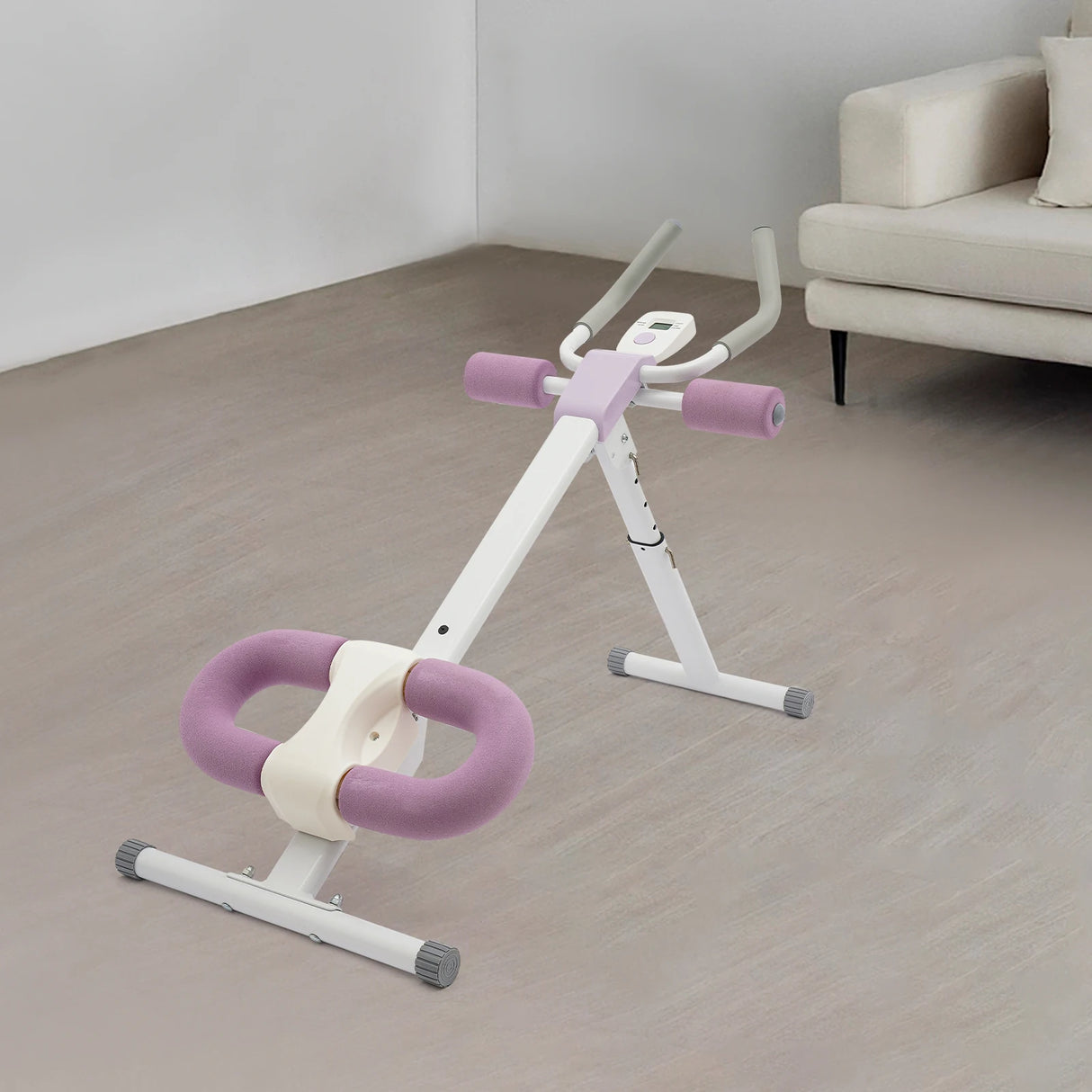 Abdominal Trainer Machine for Home Gym, Adjustable Incline & Height, 220lbs Capacity
