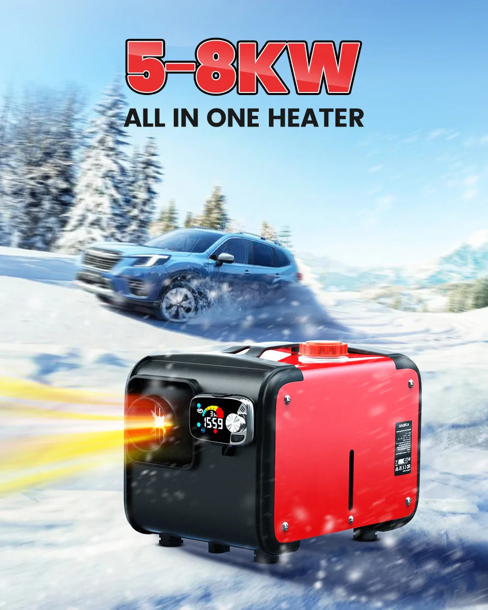 Diesel Air Heater 12V 5-8KW with LCD Switch for Car Truck RV Boat