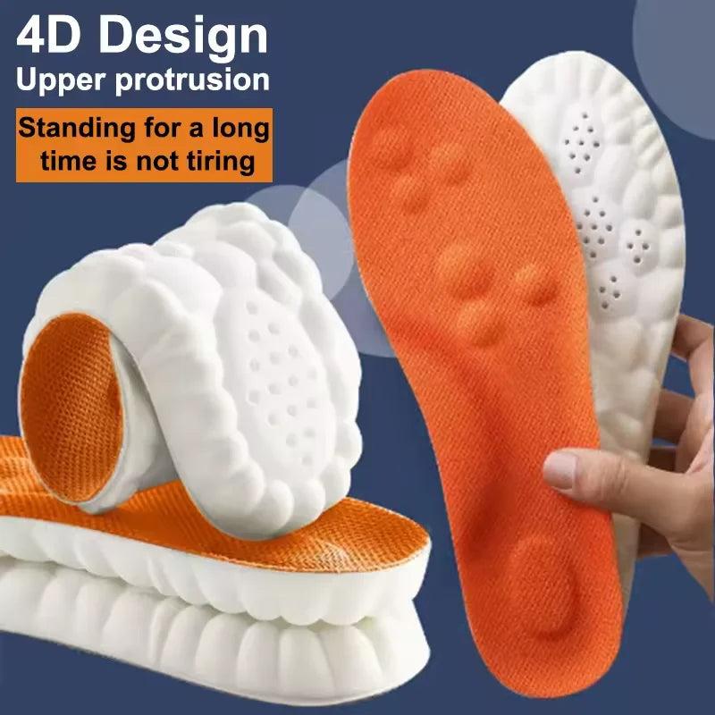 Latex Sport Insoles Orthotic Arch Support Cushion Pads for Shoes
