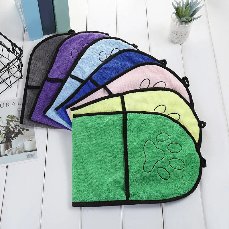 Quick Dry Pet Cleaning Washcloth Towel for Dogs & Cats - Soft & Absorbent