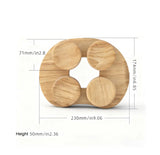 Wooden Sauna Headrest with Rotatable Disc - Sauna Accessory