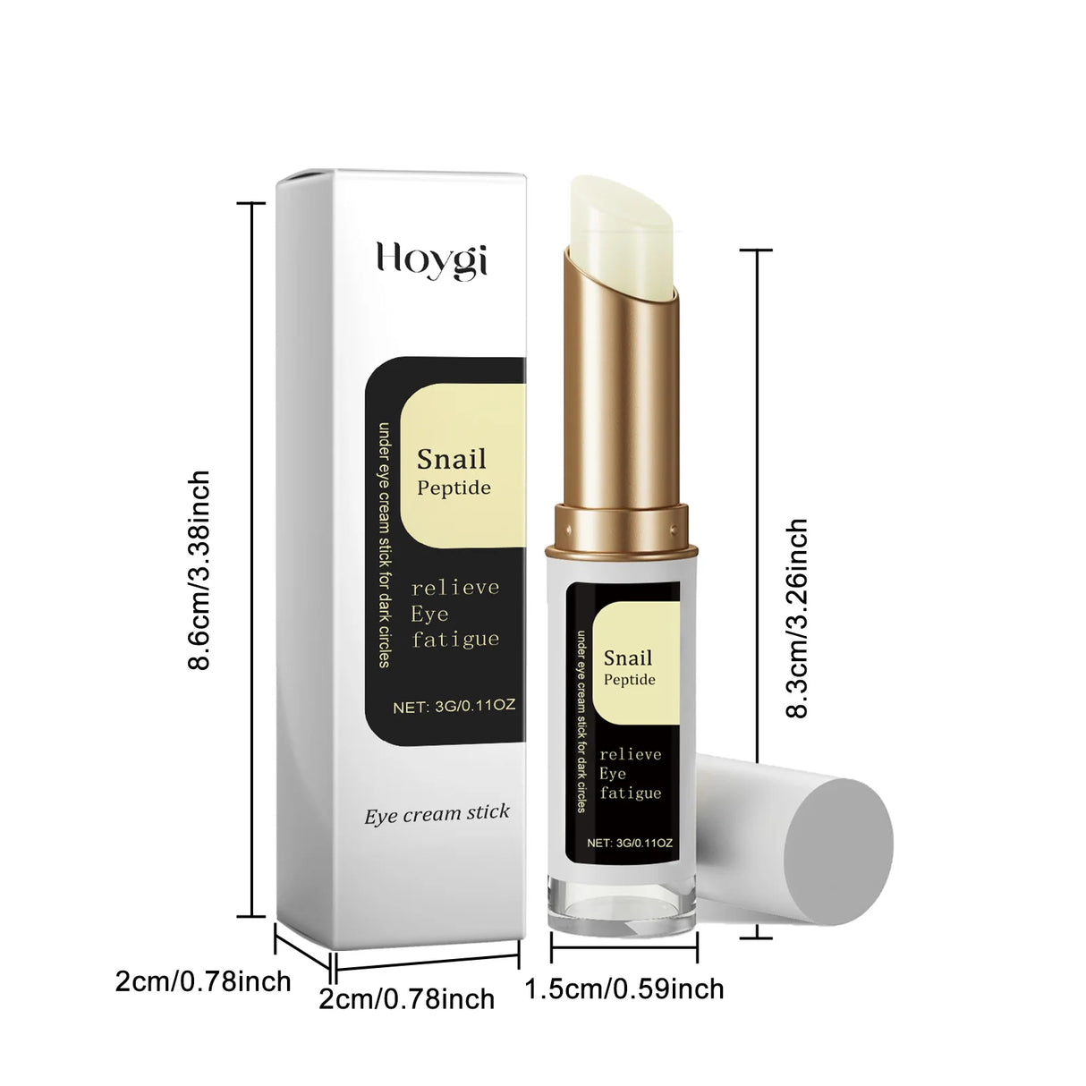 Snail Eye Cream Stick Collagen Firming Dark Circles Puffiness Moisturizing