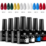 7pc Nail Gel Polish Set UV Soak Off Long Lasting Manicure Art Kit