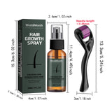 Men's Beard Spray Kit with Micro Roller 0.25mm Moisturizing Essence