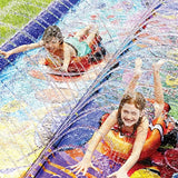 Undersea Water Dual Slip and Slide 18ft x 5ft with Splash Pad and Body Boards