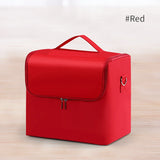 Large Makeup Train Case 4 Tier Organizer Bag for Women Travel Storage