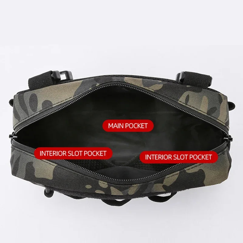 Camo Fishing Vest Bag Utility Tackle Chest Pack for Outdoor Activities