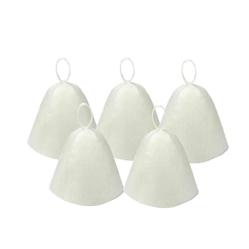 Sauna Cap for Men & Women | Felt Steam Room Hat | Home Sauna Accessory