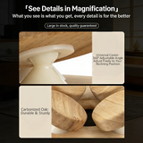 Wooden Sauna Headrest with Rotatable Disc - Sauna Accessory