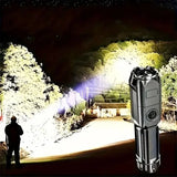 Powerful Rechargeable LED Flashlight 100,000 Lumen Waterproof Tactical Torch