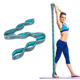 Elastic Yoga Stretching Strap with Loops for Ballet, Dance, Pilates